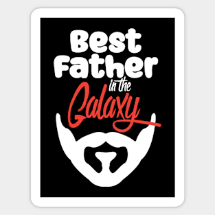 Best Father in the Galaxy-black Sticker